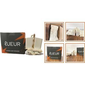 LUEUR Cleaning Caddy Organizer Waterproof Heavy Duty Polyester with Handle Cream